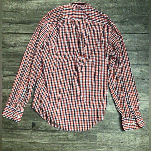 GAP Men's Plaid Button Down Shirt - Red and Blue - Picture 6 of 6
